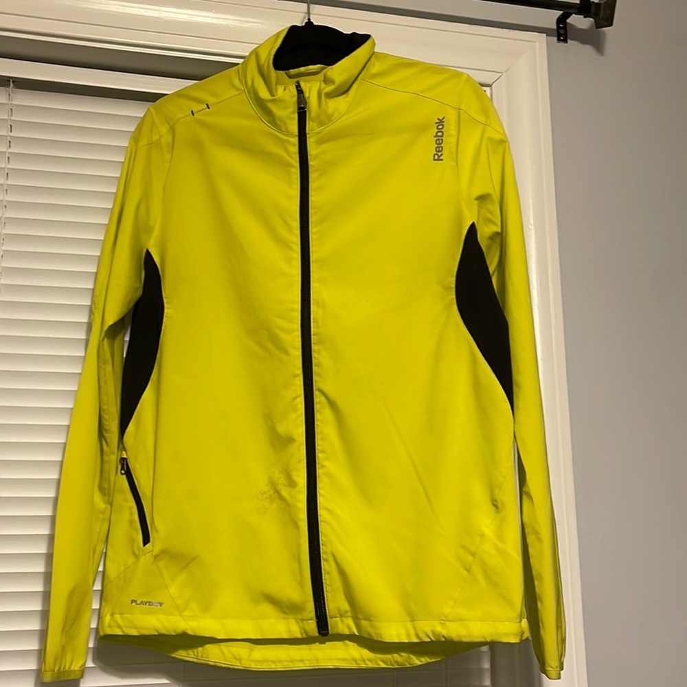 Small Mens Reebok Jacket Neon Green